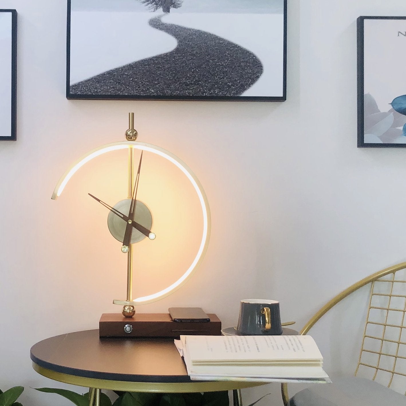 Phare Clock Bordslampa