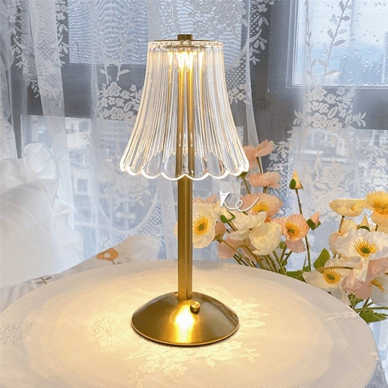 Pharos Gyllene Kristaller Bordslampa