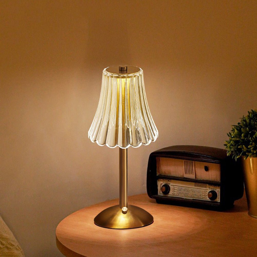 Pharos Gyllene Kristaller Bordslampa