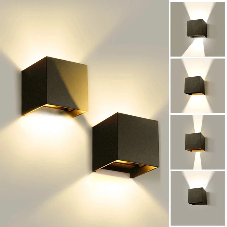 UrbanGleam Trådlös LED-Kub Vägglampa