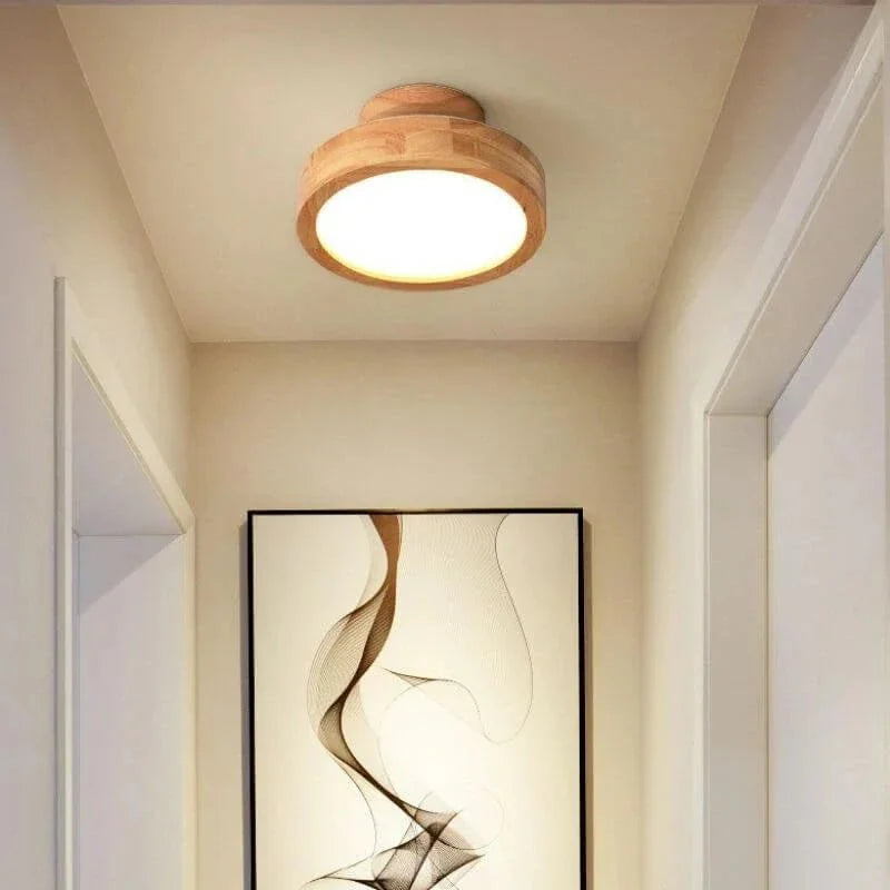 WoodLight Skandinavisk Trä Taklampa