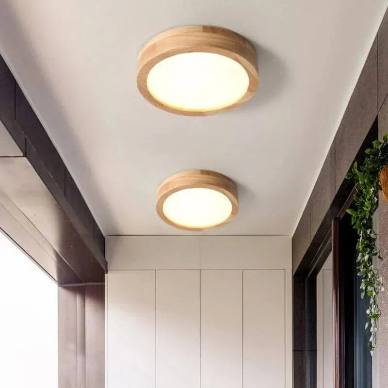 WoodLight Skandinavisk Trä Taklampa