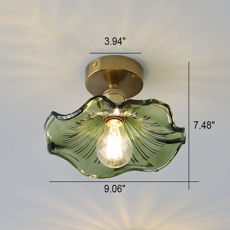 Zenith Hibiscus-Glas-Taklampa