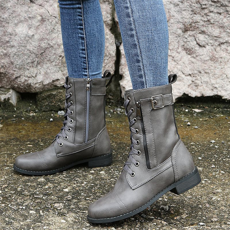 Bella | Stiliga Dragkedje Boots