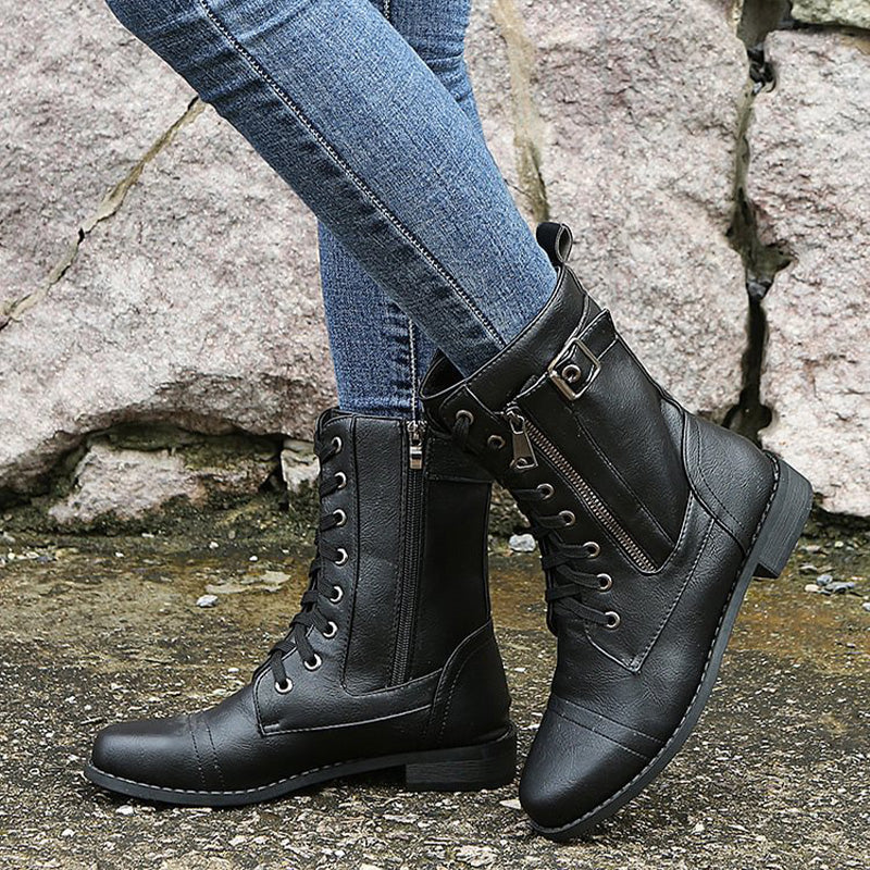 Bella | Stiliga Dragkedje Boots