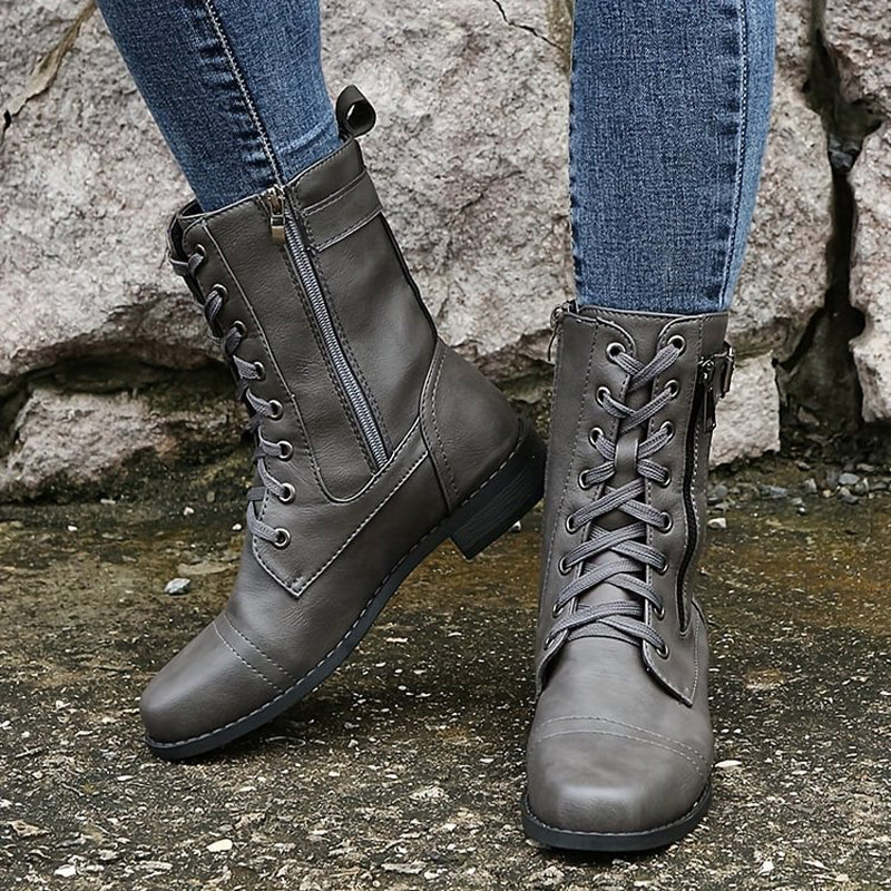 Bella | Stiliga Dragkedje Boots