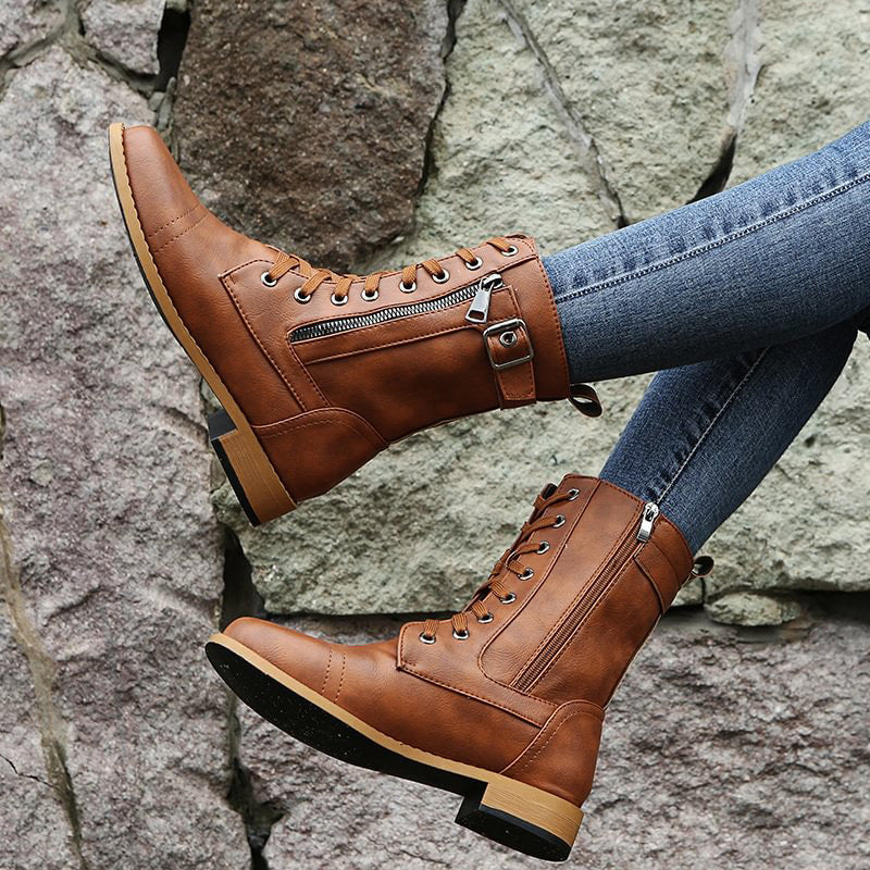 Bella | Stiliga Dragkedje Boots