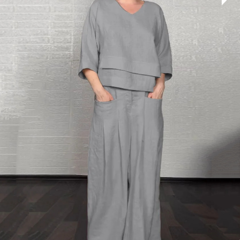 Angelina - Minimalistisk Set med Vida Ben