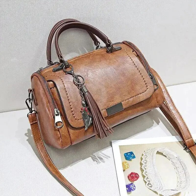 Elegant Strukturerad Crossbody-väska