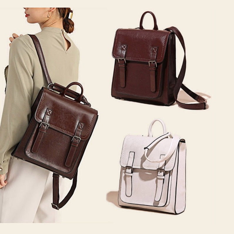 Vintage charm ryggsäck med spänne