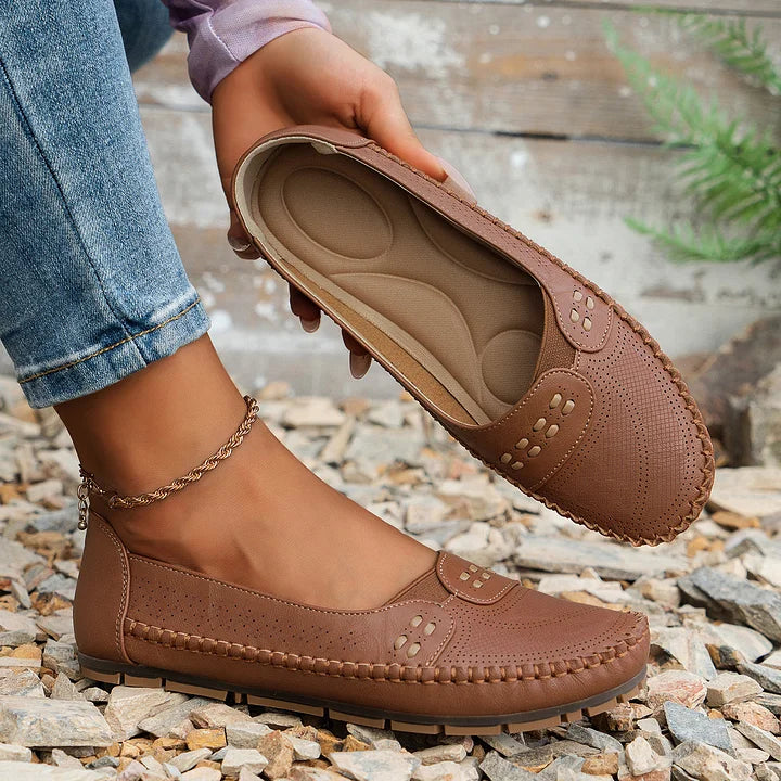 CLARA – Andningsbara Vintage-Ballerinas