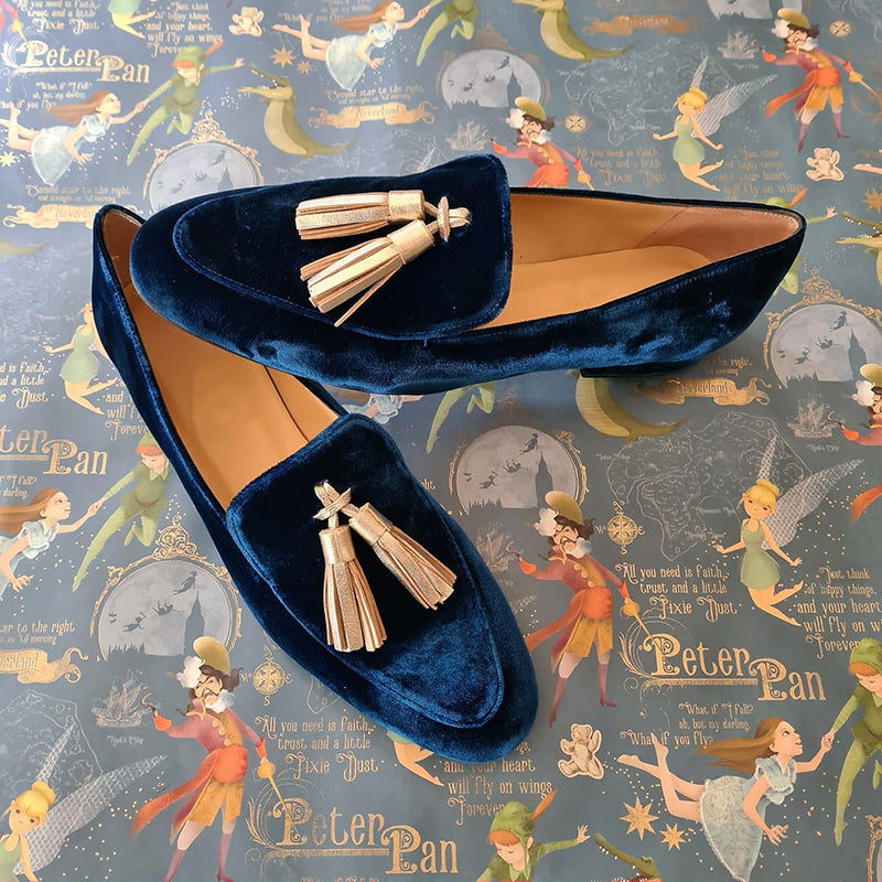 Mai - Retro slip-on med fransar
