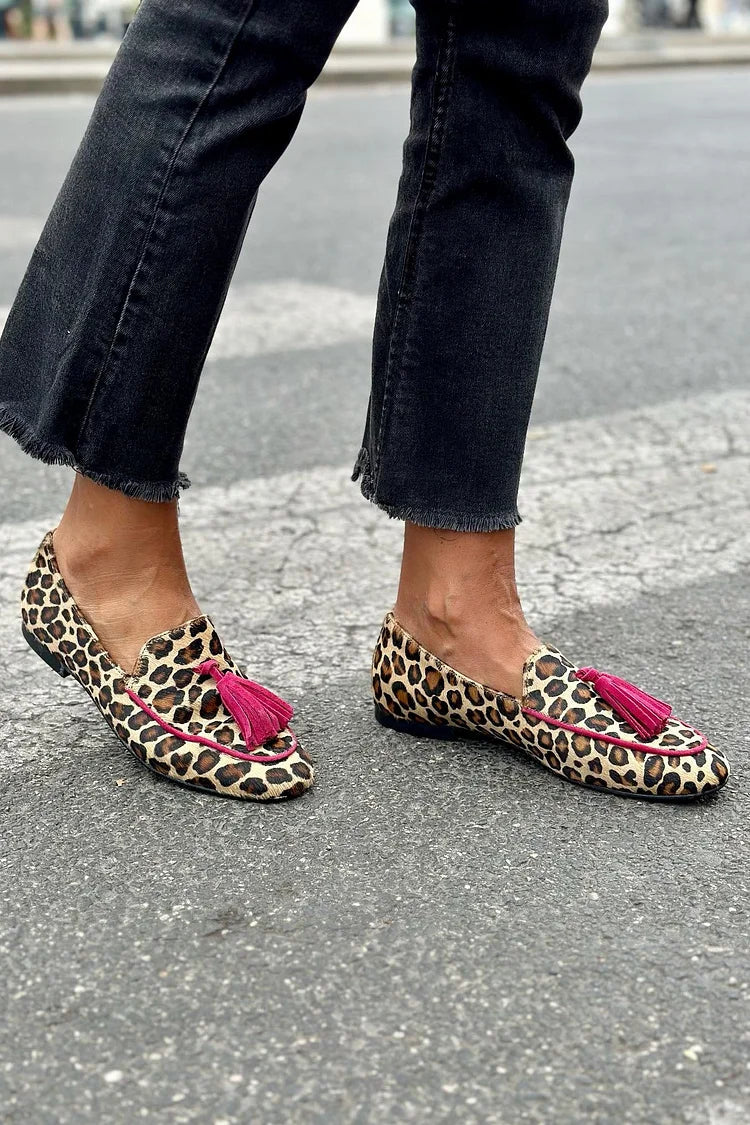 LEEN | FÄRGBLOCK TRENDIGA LOAFERS MED PRIN