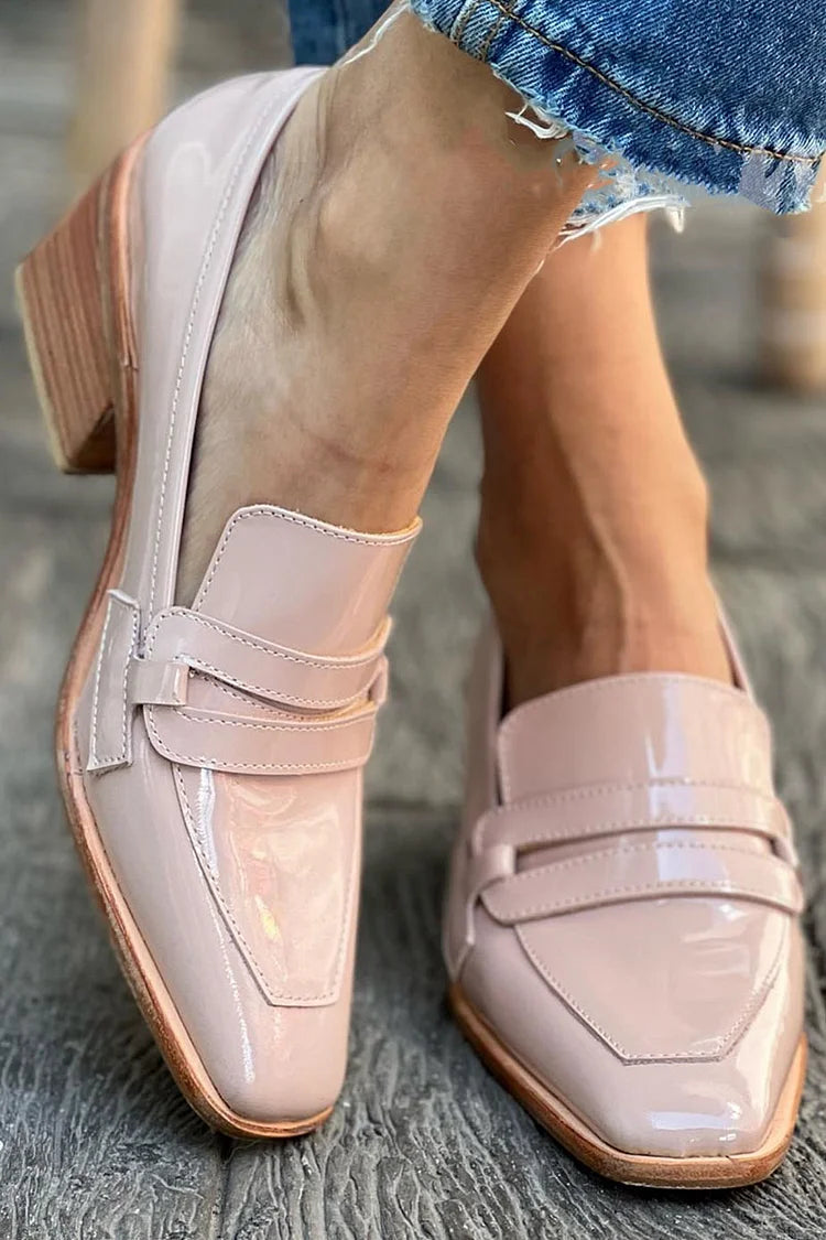 MIRANDA | ROSA PATENT LOAFERS MED TJOCK KLACK