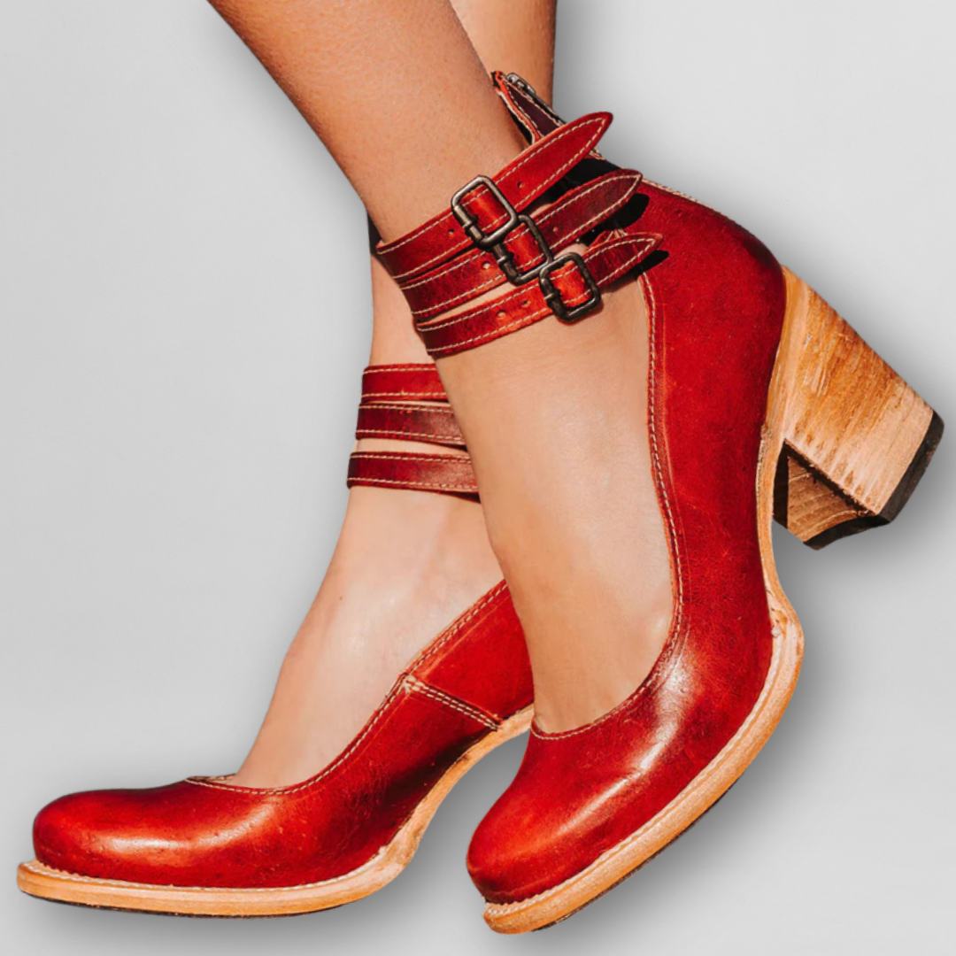 Sylvia | Vintage Sandaler med Klack