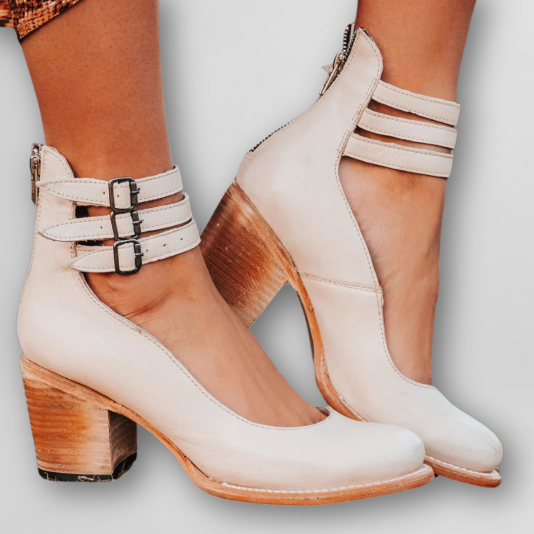 Sylvia | Vintage Sandaler med Klack