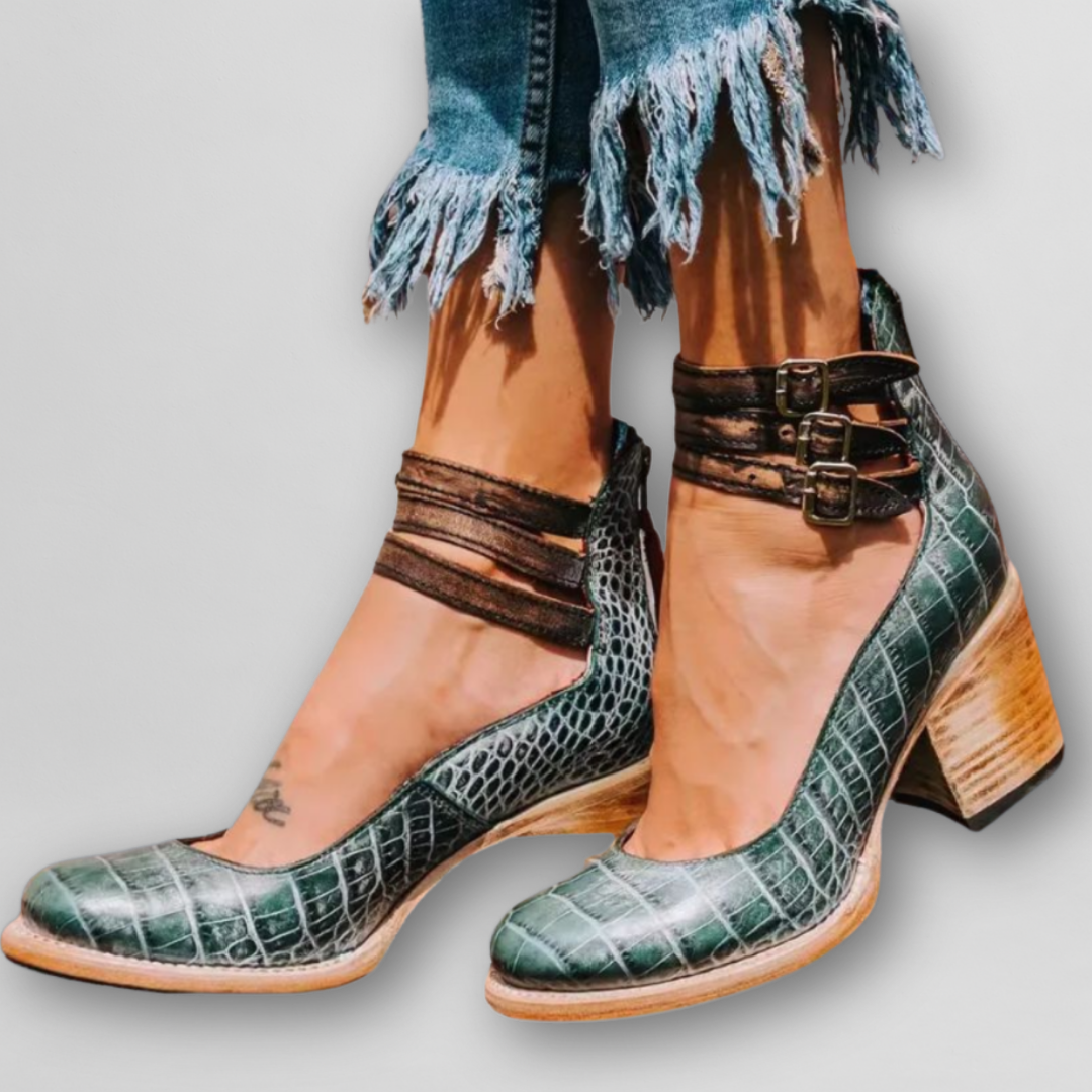 Sylvia | Vintage Sandaler med Klack