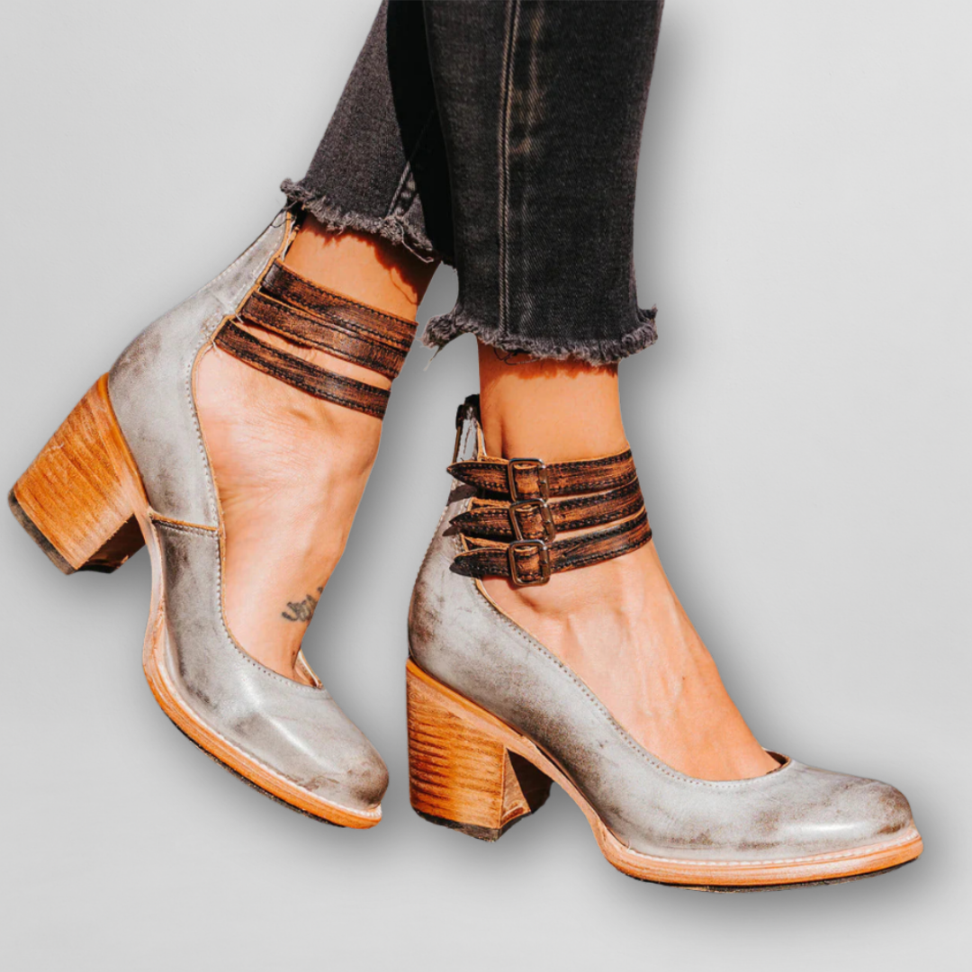 Sylvia | Vintage Sandaler med Klack