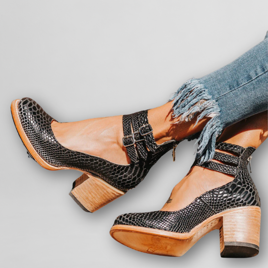 Sylvia | Vintage Sandaler med Klack