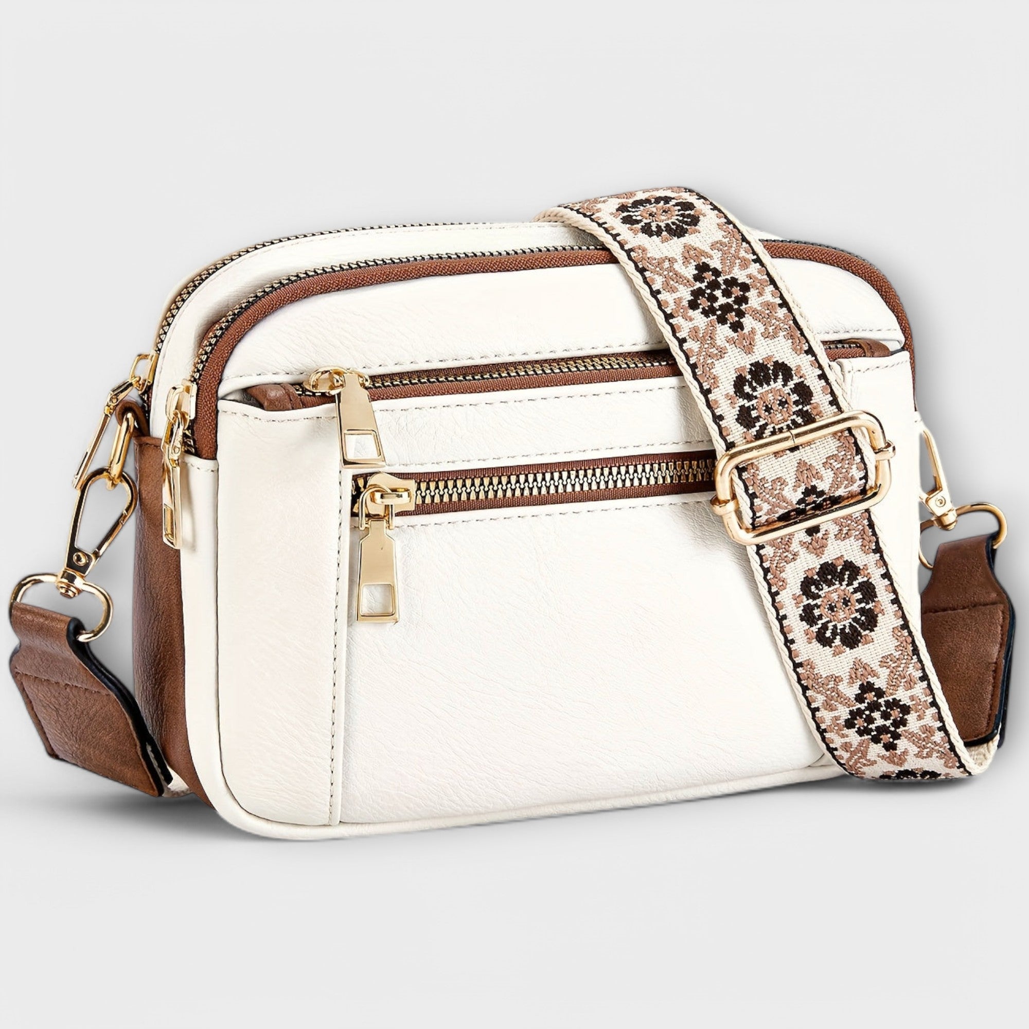 Crossbody-väska i veganskt läder