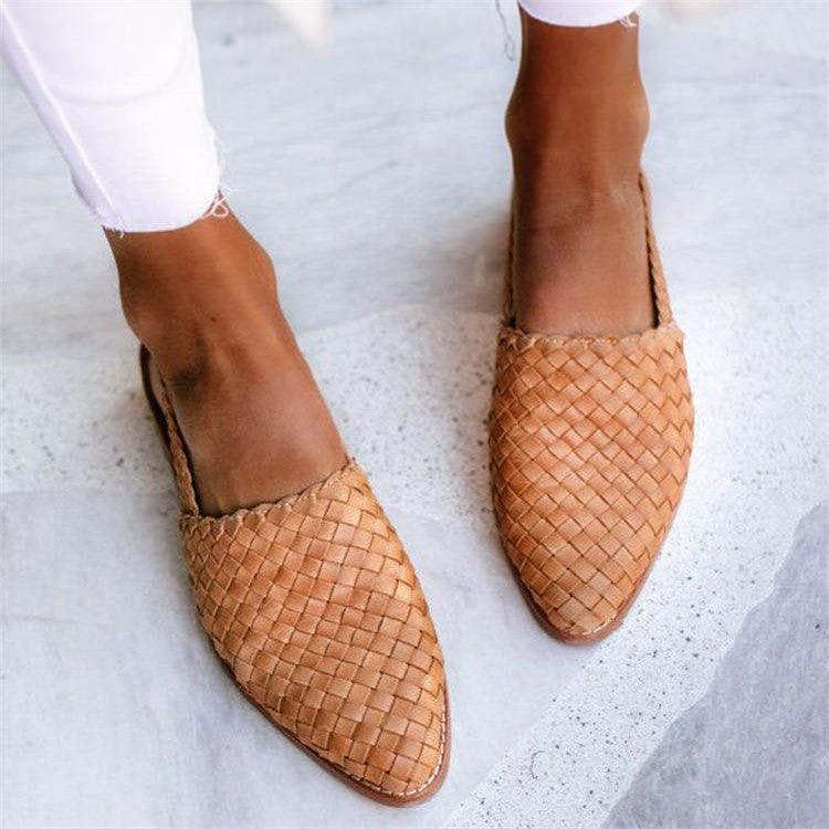 Mezelle - Bekväma vävda slingback-sandaler