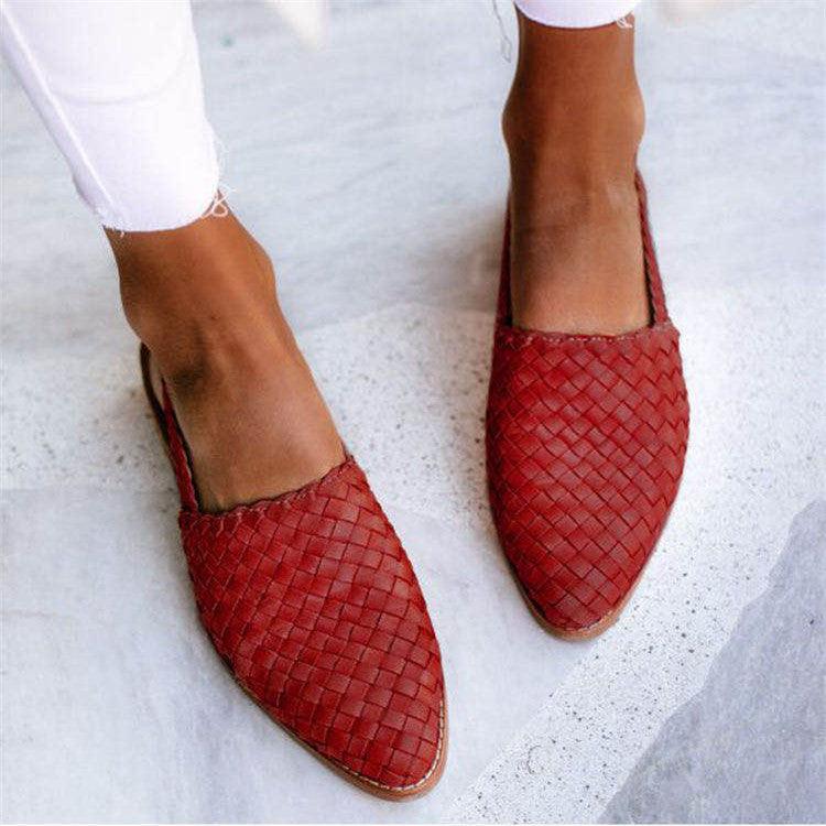 Mezelle - Bekväma vävda slingback-sandaler