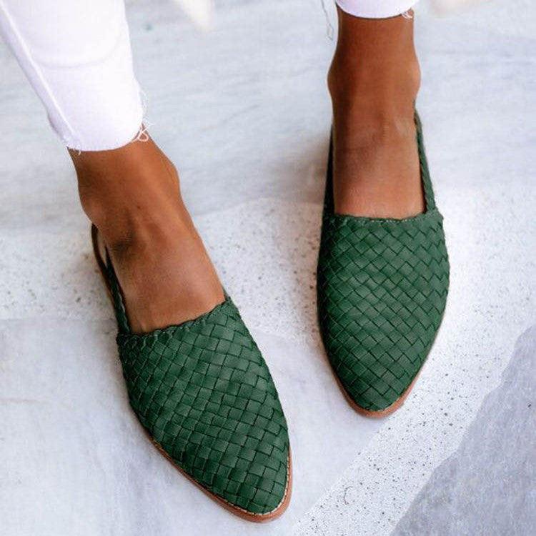 Mezelle - Bekväma vävda slingback-sandaler