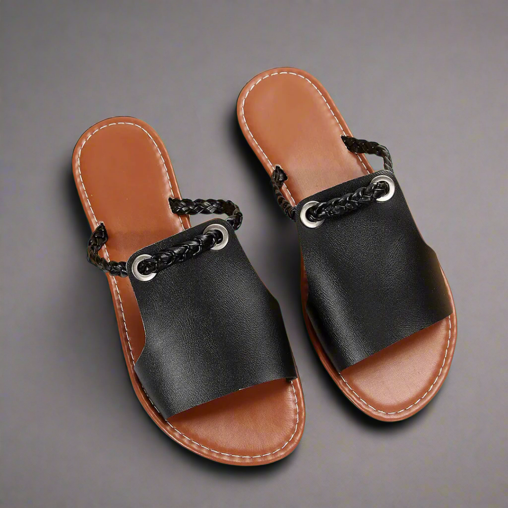 Katelina | Platta Tofflor av Premium Material