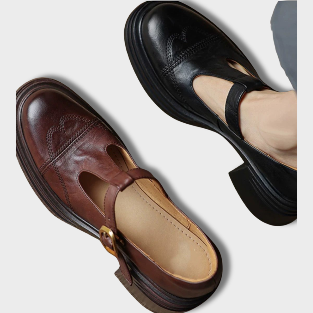 Melve | Eleganta Mary Janes i läder