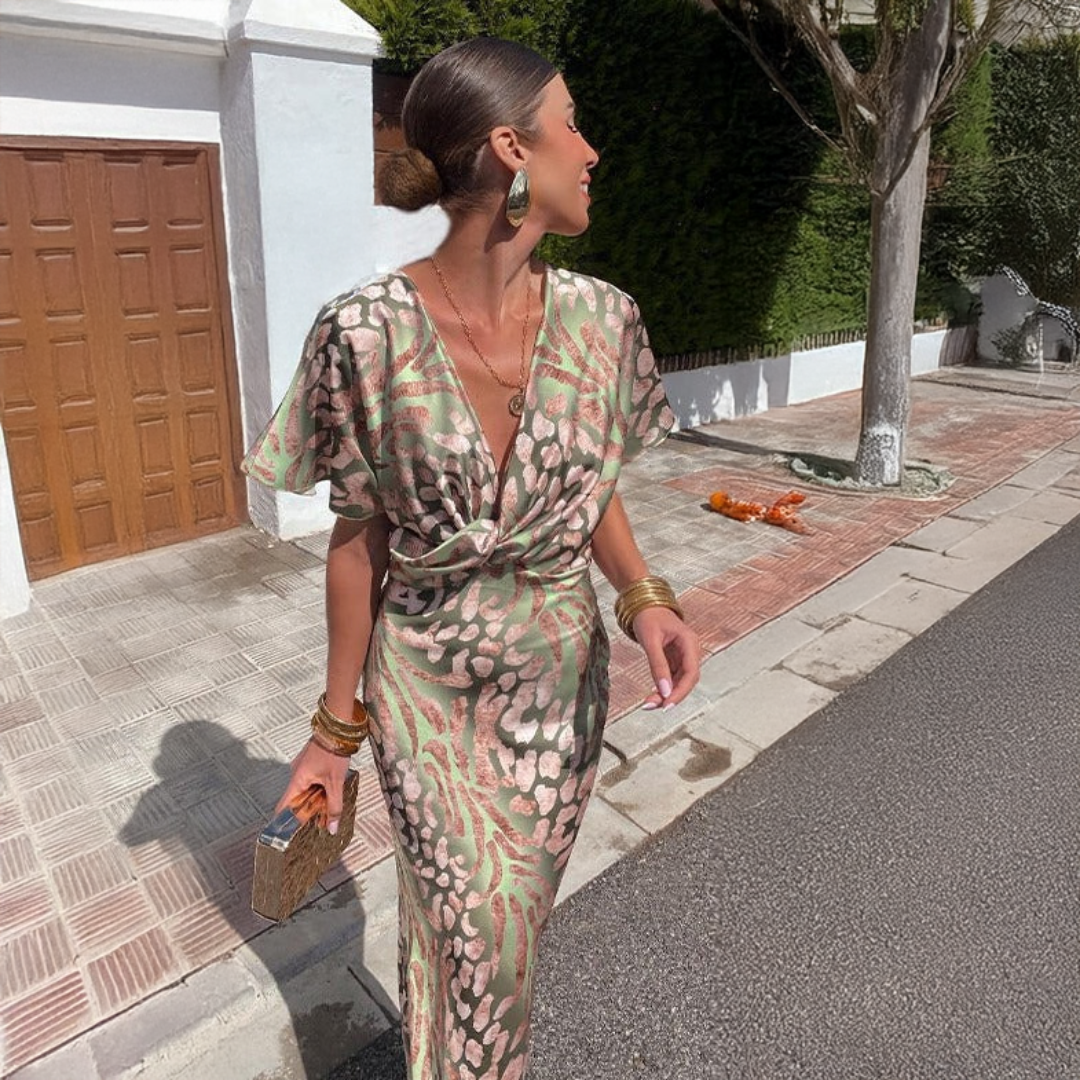 Ginevra | Elegant Klänning med Drapering