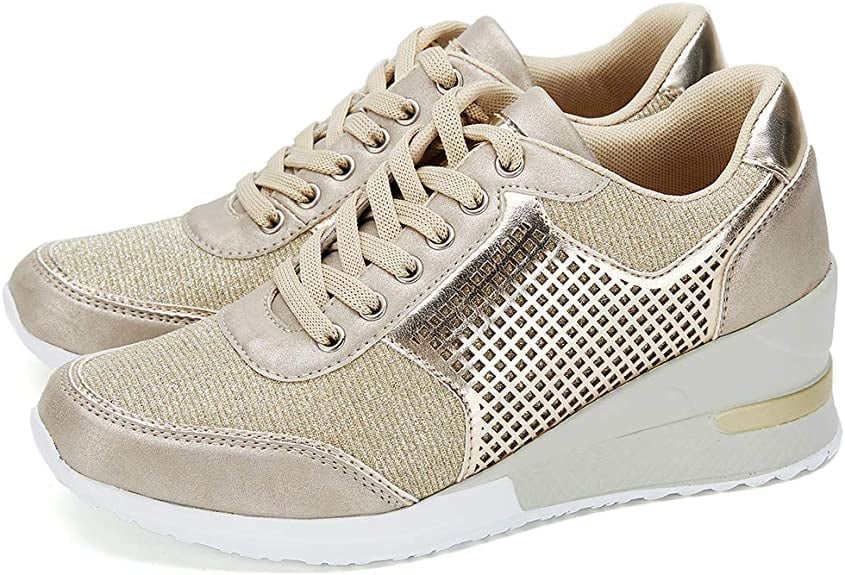 Amelia - Ortopediska högklackade sneakers med kilklack