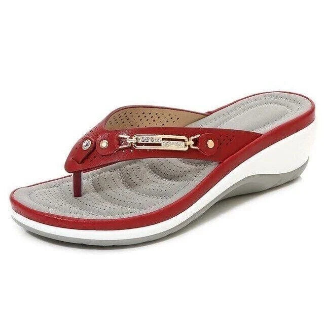 Alice Leroy | Mjuka vadderade flip-flops med tånrem