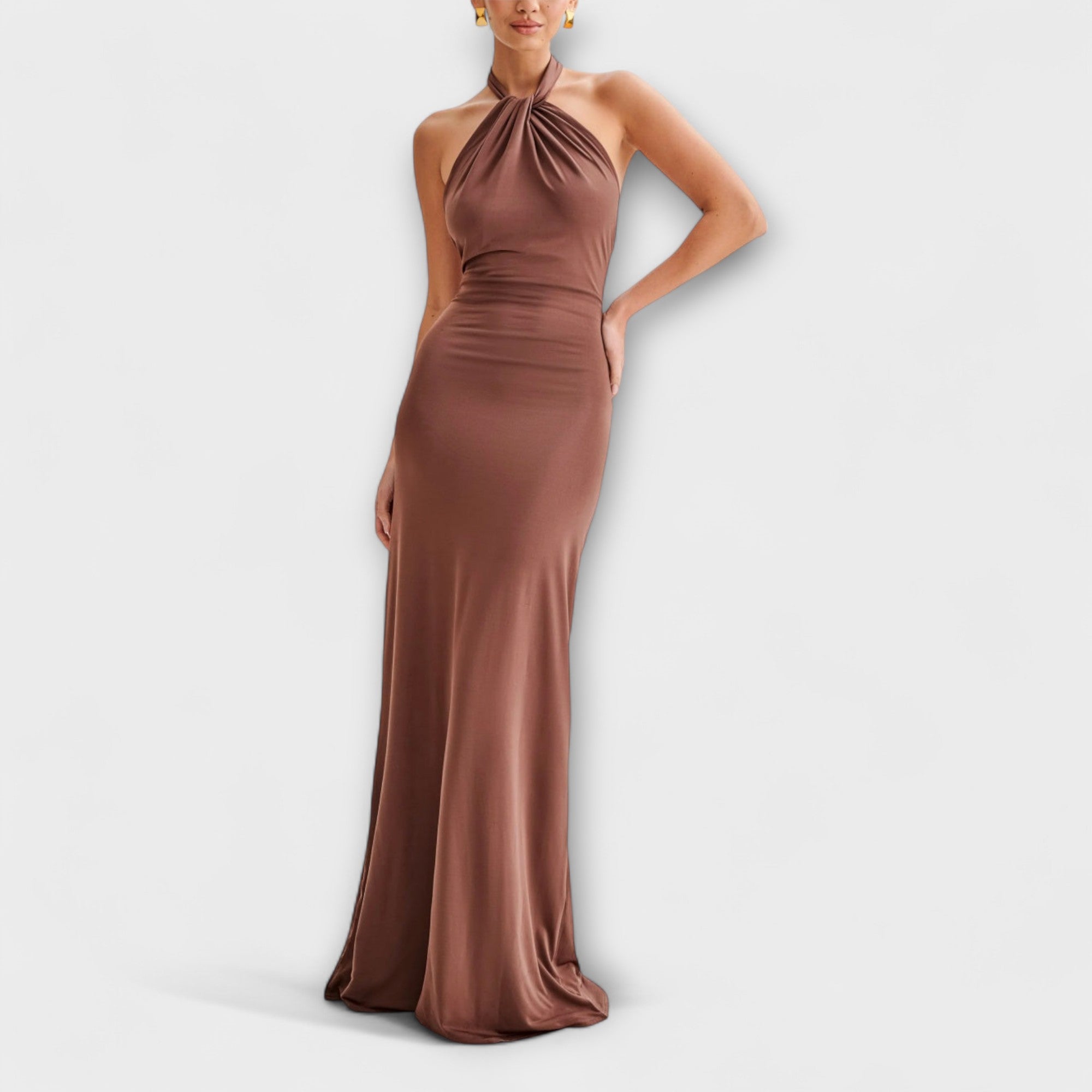 Lagune - Slinky Halter Maxi Klänning