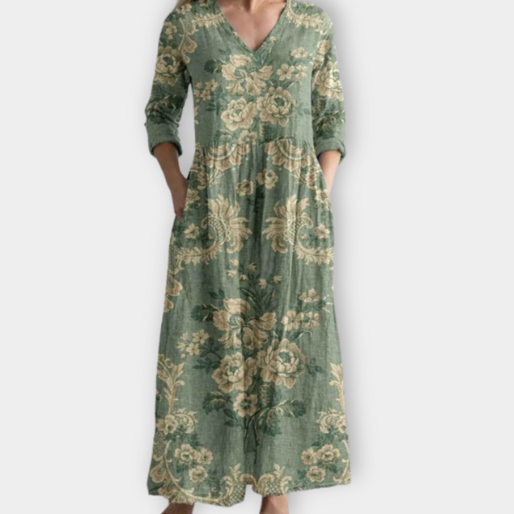 Beltrada | Boho Maxiklänning i mjukt premiumtyg