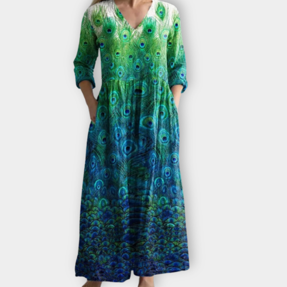 Wendelina | Boho Maxiklänning i mjukt premiumtyg