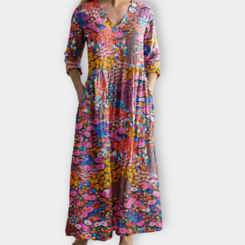 Prisanda | Boho Maxiklänning i mjukt premiumtyg