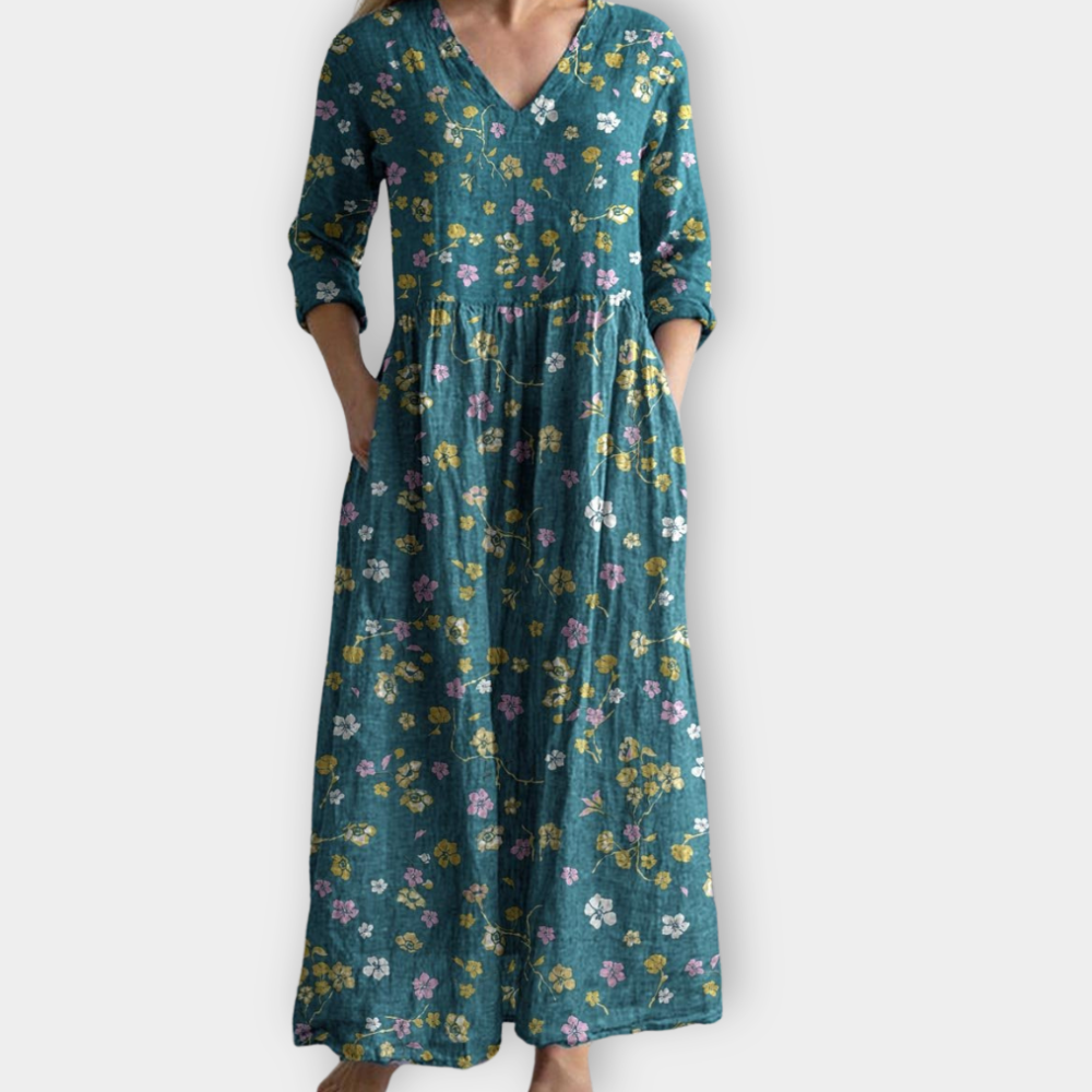 Zinnia | Boho Maxiklänning i mjukt premiumtyg