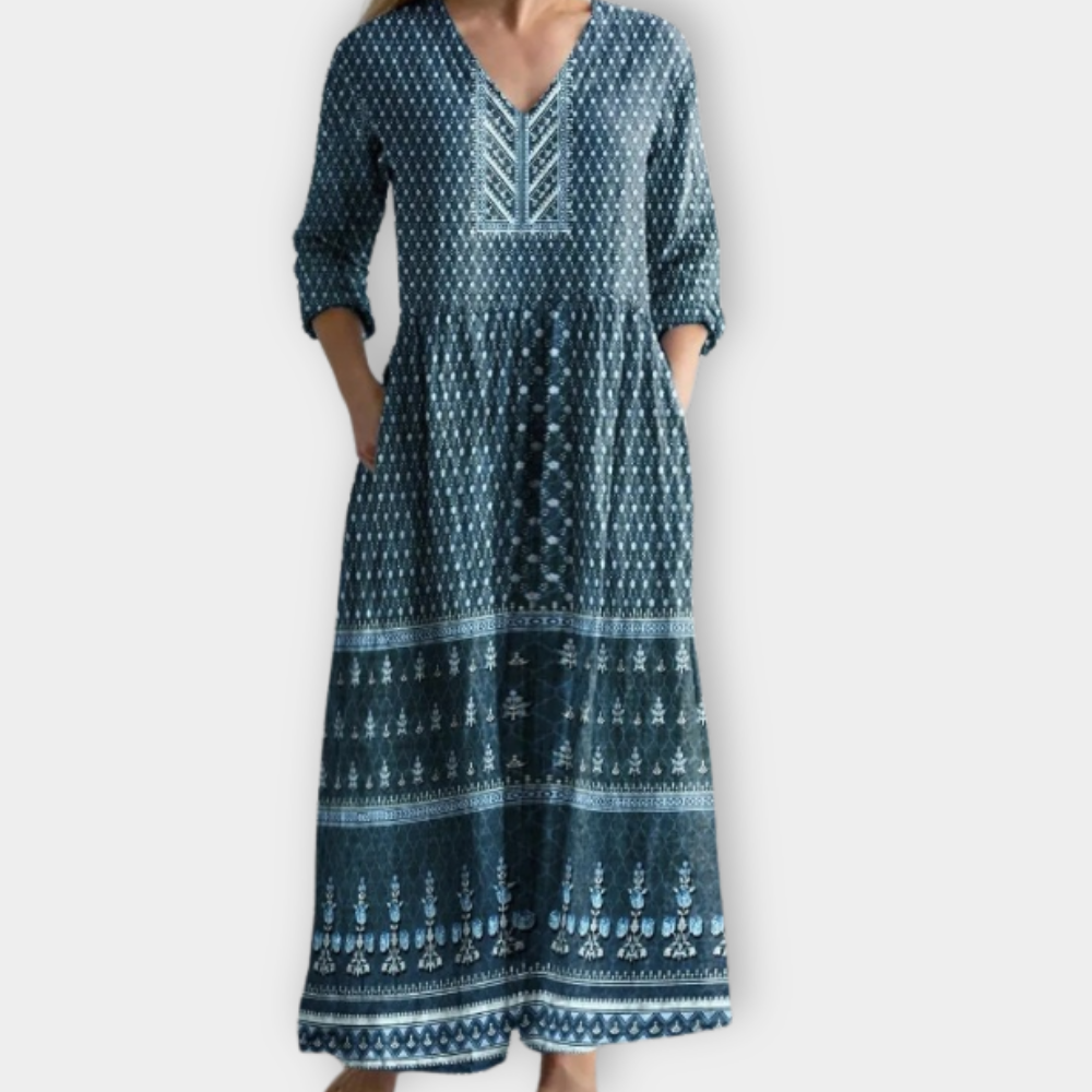 Chlotilde | Boho Maxiklänning i mjukt premiumtyg