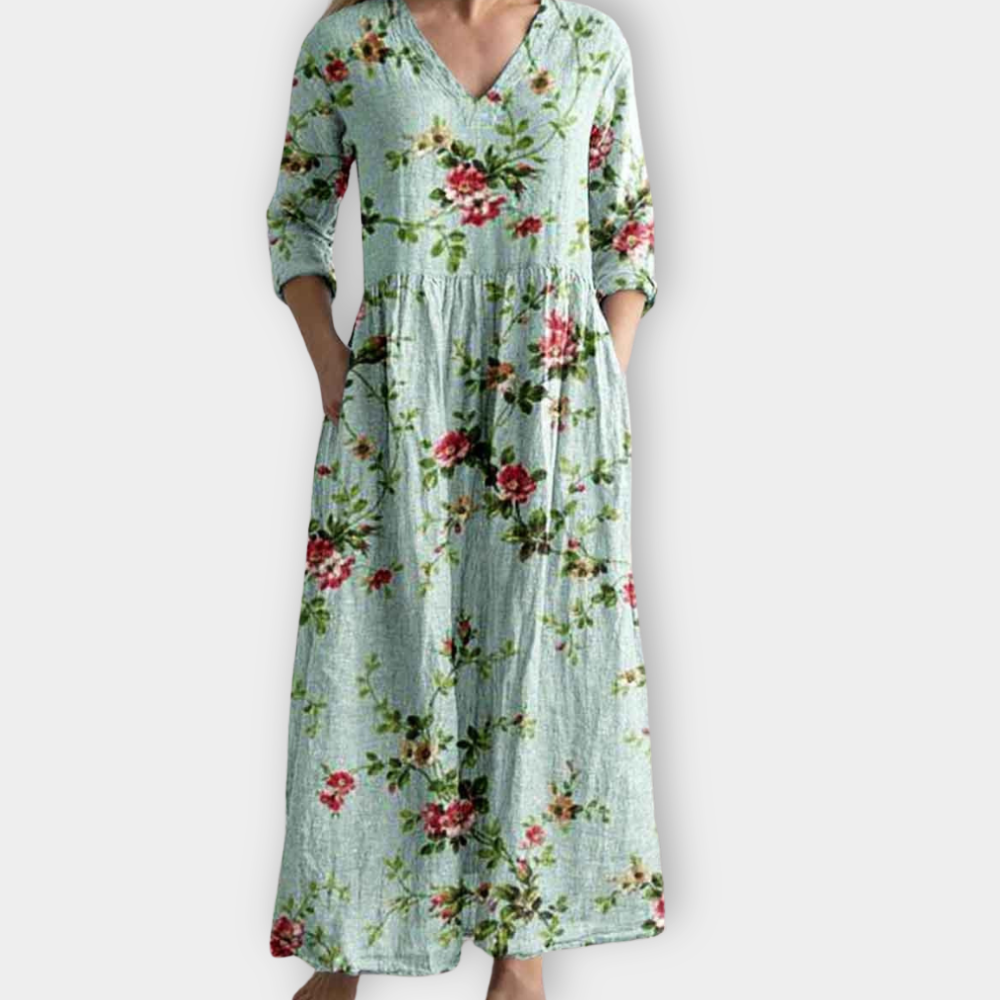 Iduna | Boho Maxiklänning i mjukt premiumtyg