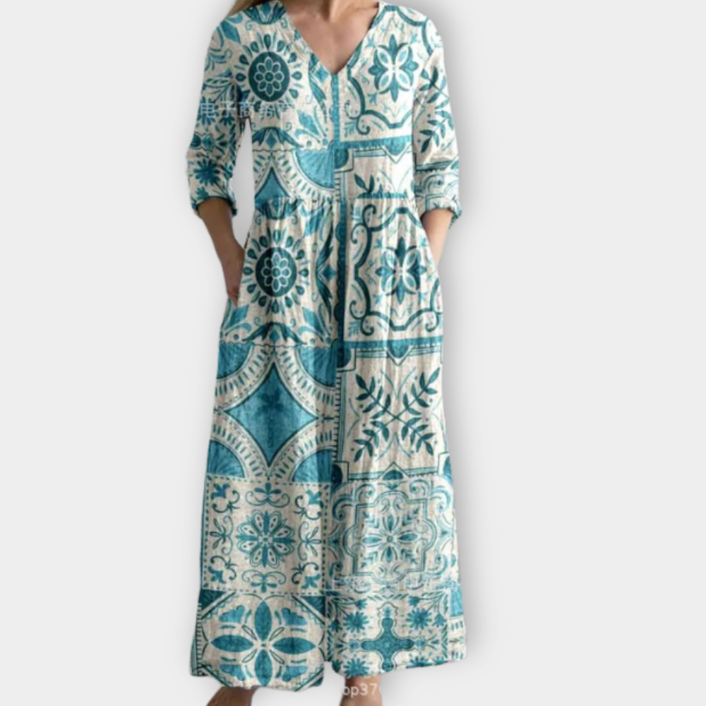 Xaviera | Boho Maxiklänning i mjukt premiumtyg