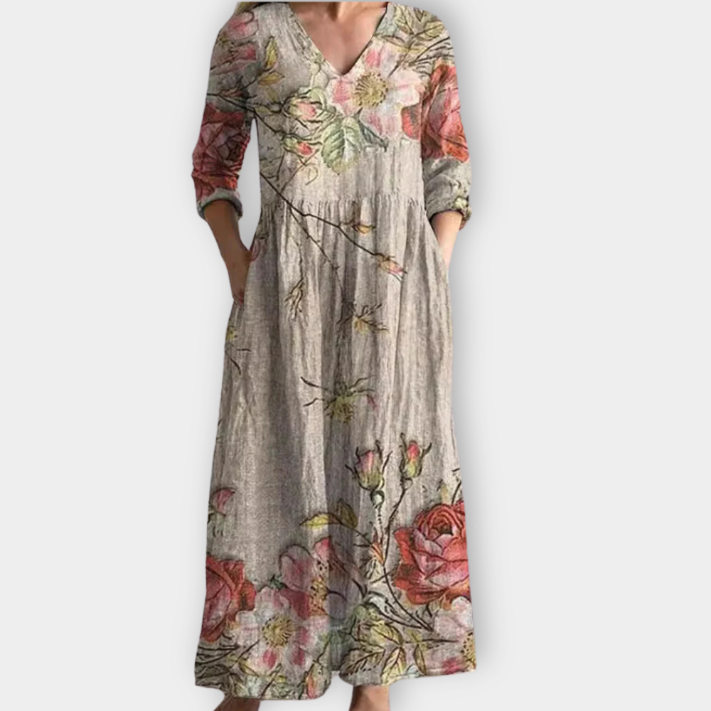 Theodelinde | Boho Maxiklänning i mjukt premiumtyg
