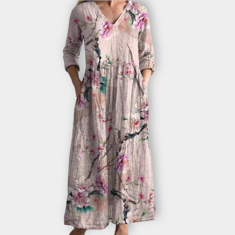 Radegunda | Boho Maxiklänning i mjukt premiumtyg