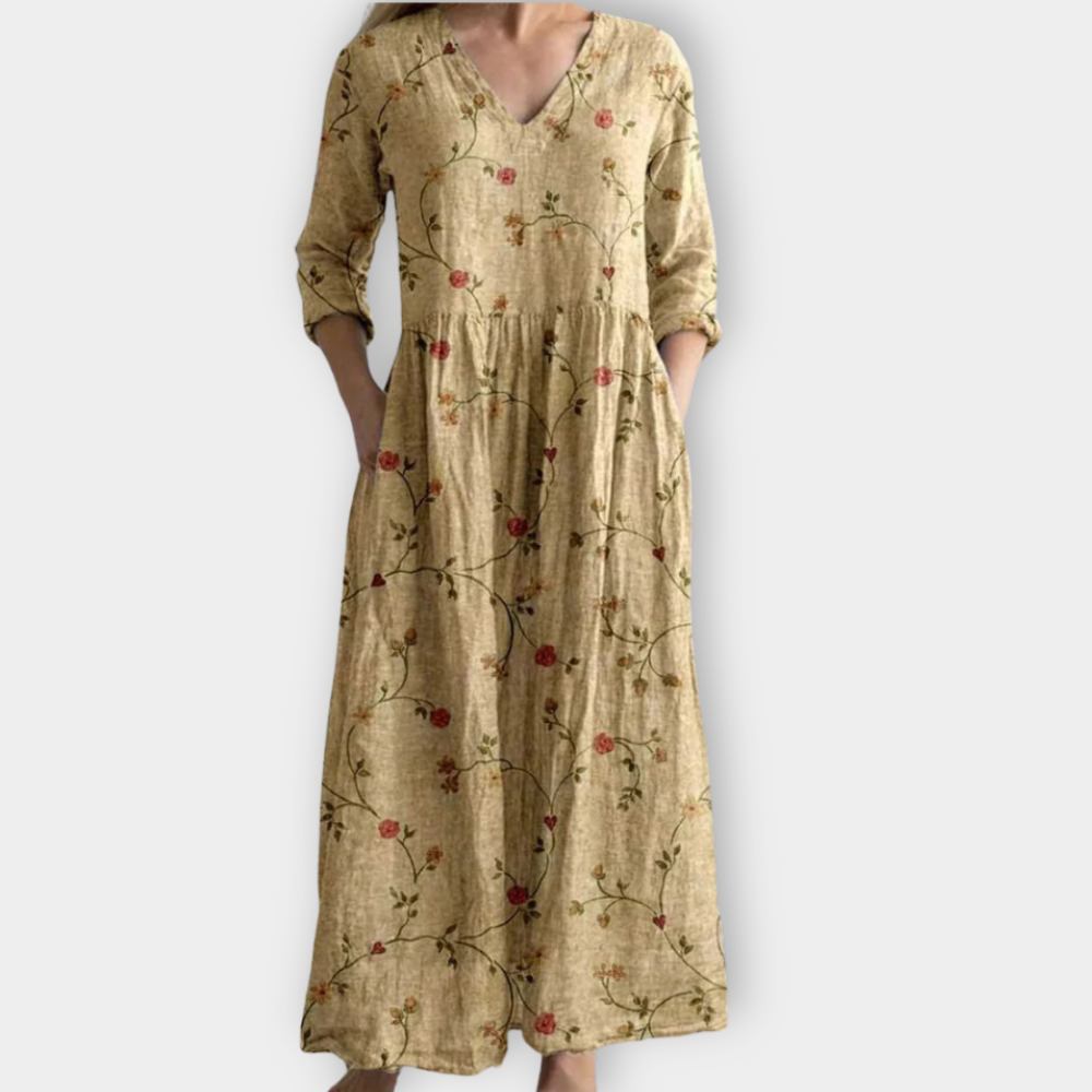 Marzena | Boho Maxiklänning i mjukt premiumtyg