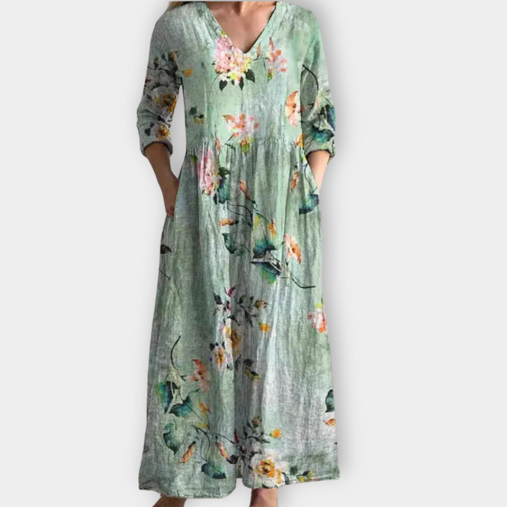 Kreszenz | Boho Maxiklänning i Mjukt Premiumtyg