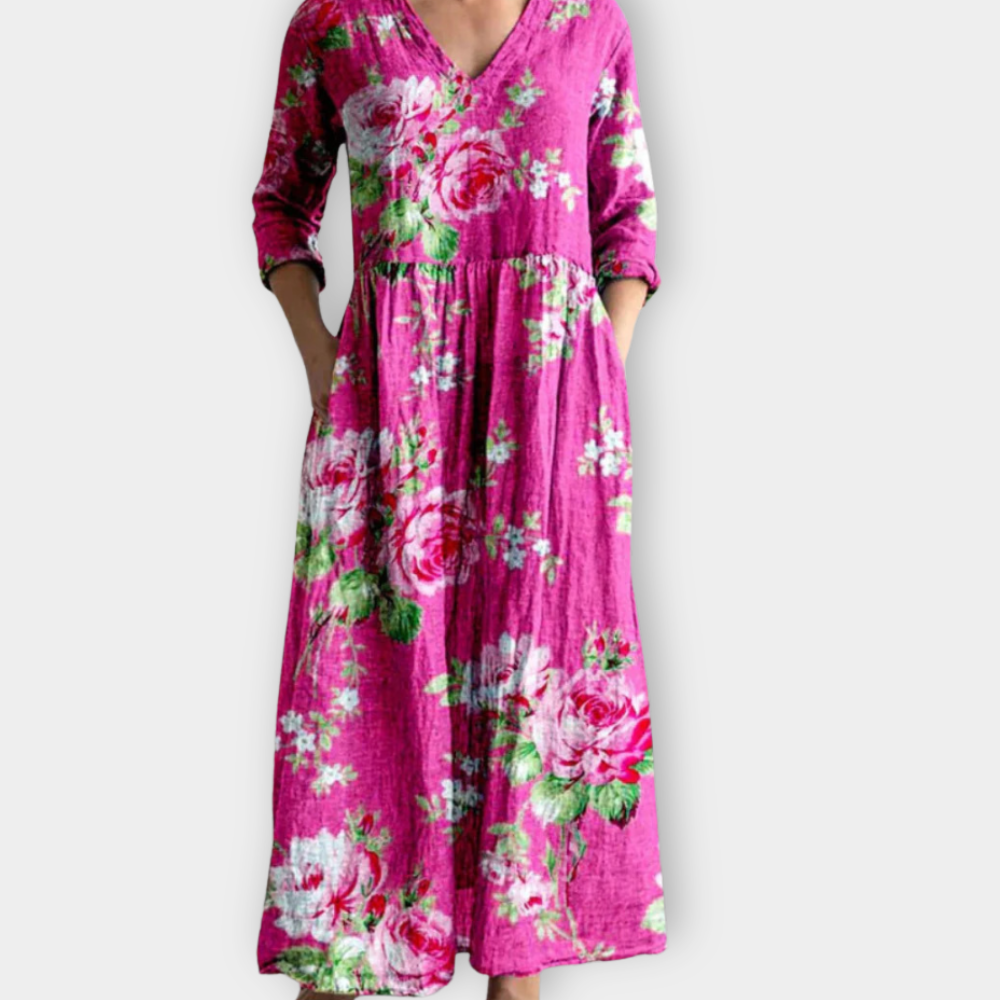 Almara | Boho Maxiklänning i mjukt premiumtyg