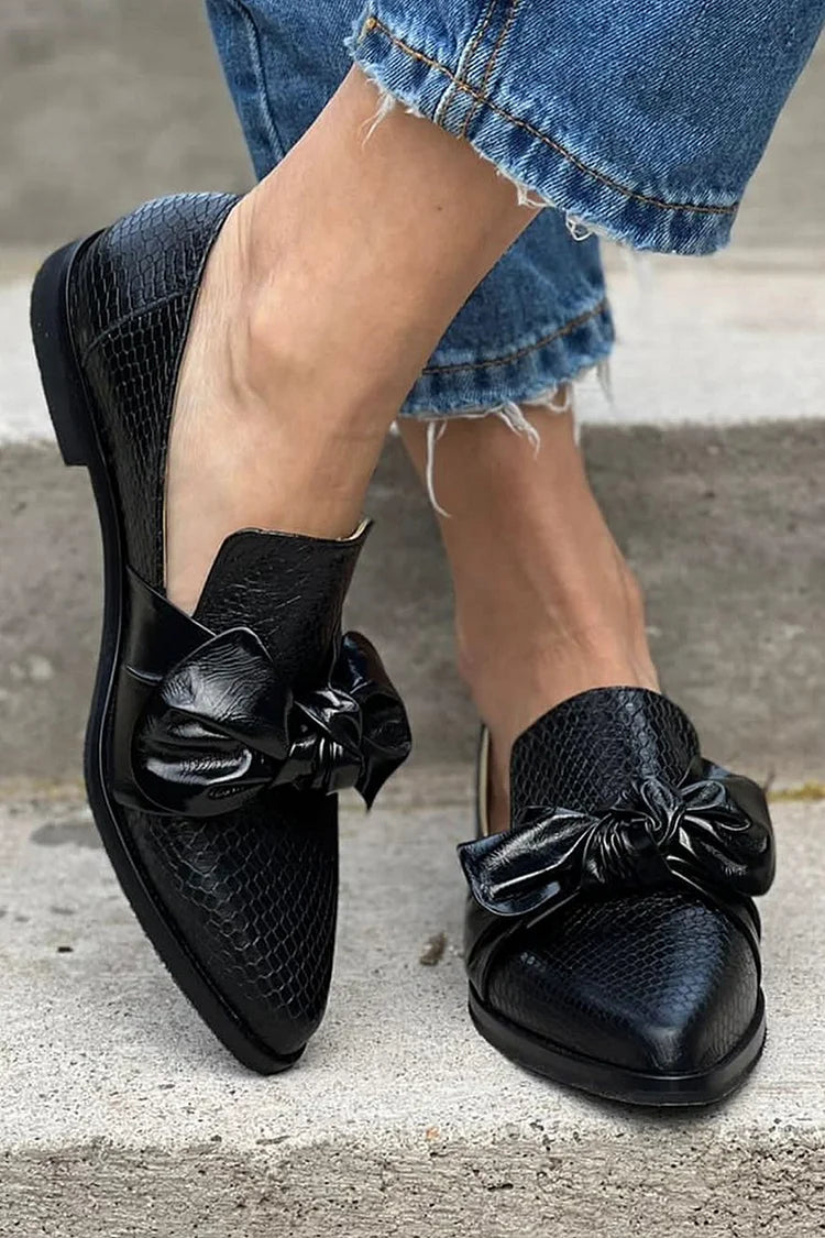 CARINE | ELEGANTA LOAFERS MED ORMSKINNSMÖNSTER