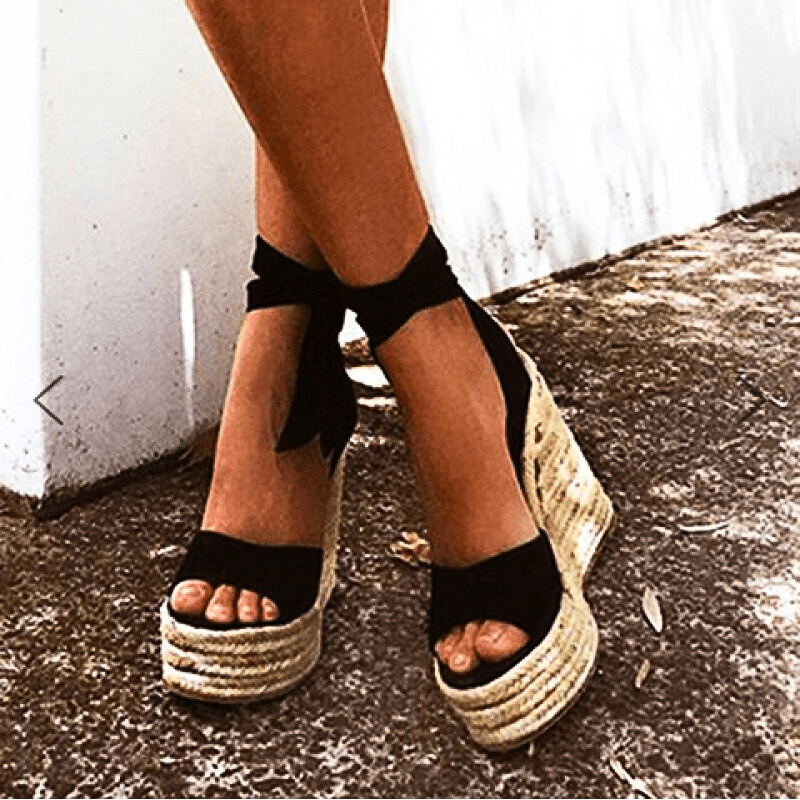 Serena Sky Espadrille Wedges