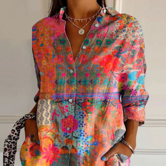 Anna | Elegant Blommig Blus