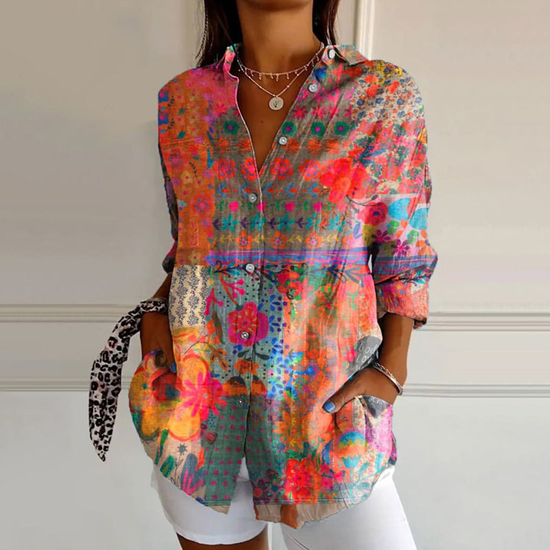 Anna | Elegant Blommig Blus