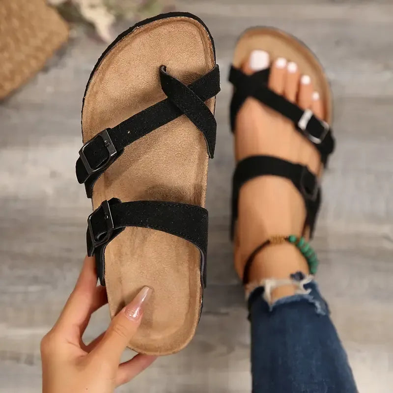 Dam Strappy Slip-On Tofflor